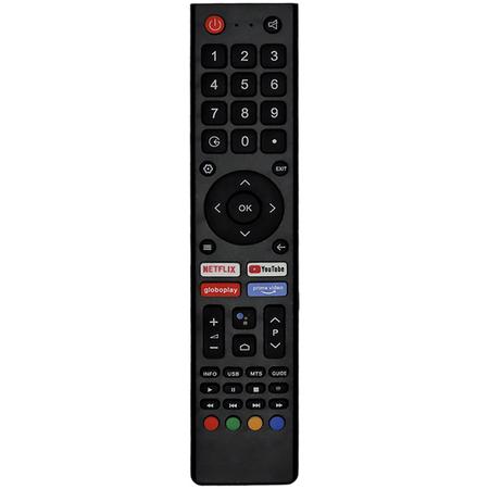 Imagem de Controle Remoto Compativel com Tv Philco Netflix, YouTube, Globo Play e Prime Vídeo  