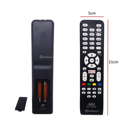 Imagem de Controle Remoto Compatível Para TV AOC Smart TV LED Função Botão Netflix - SK8050