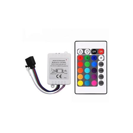 Imagem de Controle Remoto e Central p/Fita LED 12V RGB 5050/3528 4 Vias Aled