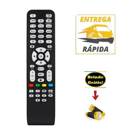 Imagem de Controle Remoto Para Tv Aoc Com Botão Netflix Led Smart 8050 - Skylink