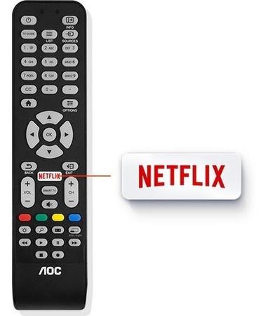 Controle Remoto Para Tv Aoc Com Botão Netflix Led Smart Novo SKY