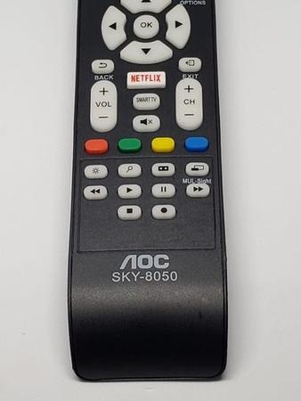 Imagem de Controle Remoto Para Tv Aoc Com Botão Netflix Led Smart Novo SKY-8050 / LE-7463 / VC-A8203