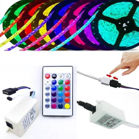 Imagem de Controle Remoto Rgb Controlador Para Fita Led Entrada P4, Pino Central Positivo Tb0506