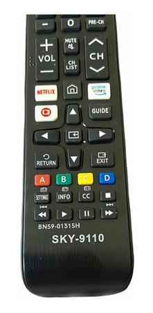 Imagem de Controle Remoto Smart Tv Samsung Com Netflix / Prime Video / Globo Play BN59-01315H Sky-9110 / LE-7265