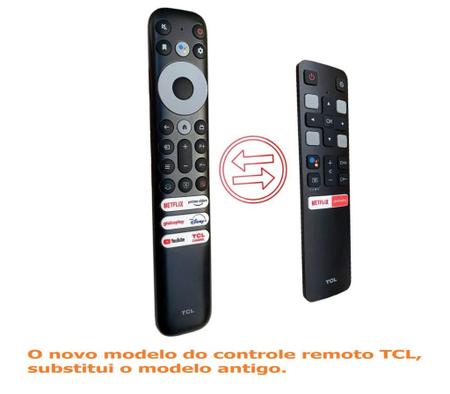 Controle Remoto Compativel Tcl Rc802N Netflix Globo Play Pix - Acessórios  para TV - Magazine Luiza