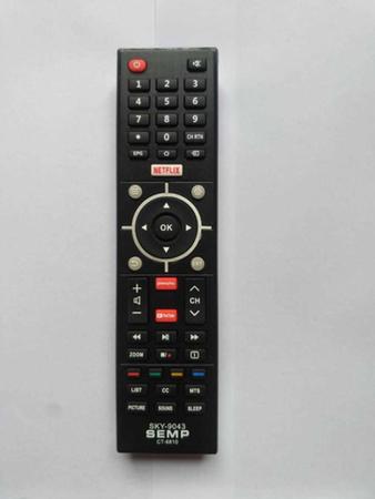 Imagem de Controle Remoto Tv Semp Ct6810 Sky-9043 L32s3900s Nefflix