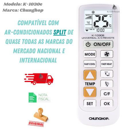 Todas funções Controle Remoto Ar Condicionado Fujitsu 