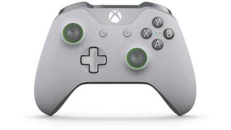 Imagem de Controle Sem Fio Edição Especial Cinza e Verde - Xbox One