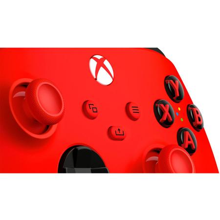 Controle Sem Fio Xbox Pulse Red, Series e PC, QAU-00066 - ShopB - 14 anos!