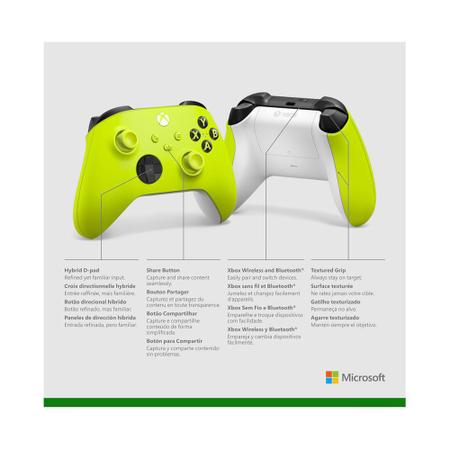 Imagem de Controle Sem Fio Xbox Series Eletric Volt- QAU7-0006