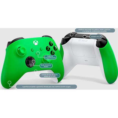 Imagem de Controle Sem Fio Xbox Series Velocity Green - QAU-00090