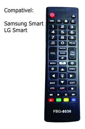 Imagem de Controle Universal 2 Em 1 Compatível Com Tv LG/Samsung Smart