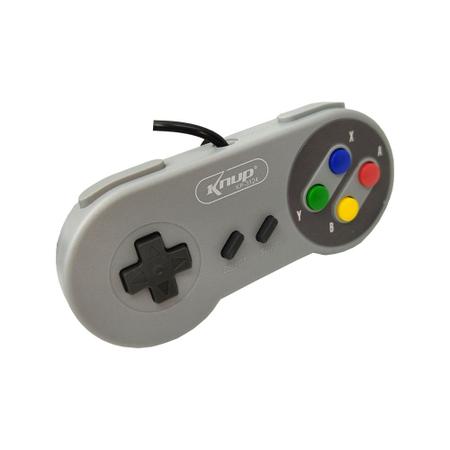 Controle Usb Joystick Dualshock Compatível Super Nintendo Pc Android Knup  KP-3124 - Controle para PC - Magazine Luiza