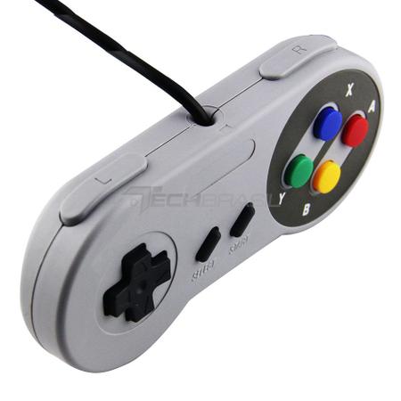 FGAMES NATAL - Controle Super Nintendo USB Snes Joystick Emulador