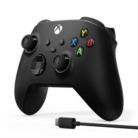 Imagem de Controle Xbox Sem Fio Microsoft Com Cabo USB-C Preto