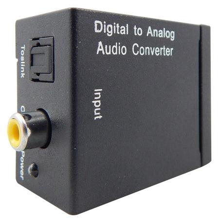 Imagem de Conversor audio optico digital coaxial para rca analogico