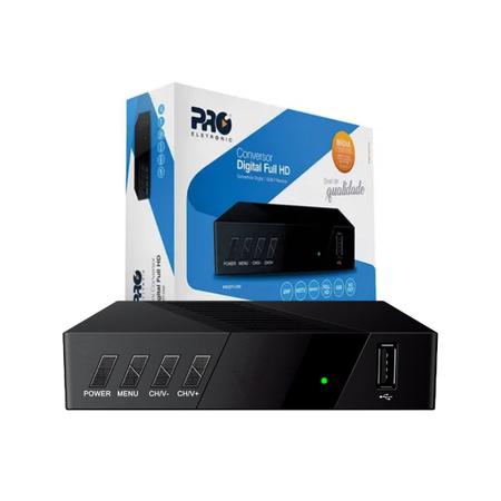 Conversor digital hdtv com gravador entrada usb fun o