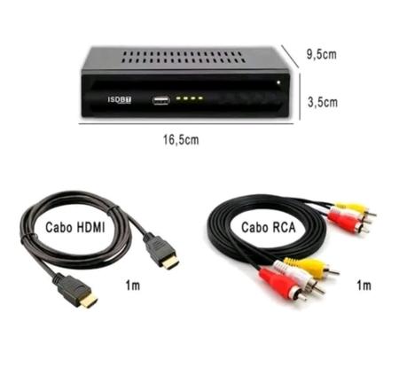 Imagem de Conversor Digital  TV de sinal analogico para digital Set Top Box