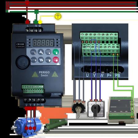 Imagem de Conversor Econômico De Frequência Variável Mini VFD 220V 0,75KW-3HP Inversor De Controle De