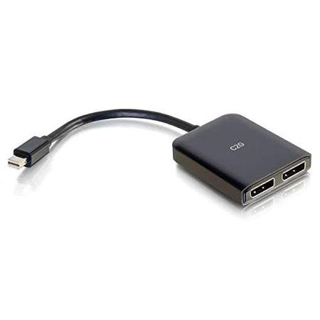 Imagem de Conversor Mini Display Port p/ Display Port 4K, c/ 2 Portas, USB e Hub Display Port Duplo