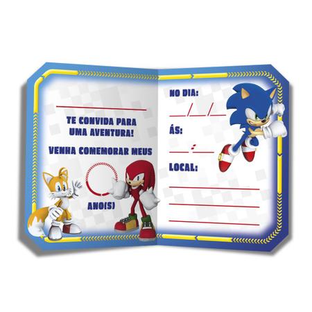 Personagens: Tails  Festas de aniversário do sonic, Aniversário do sonic,  Festa sonic