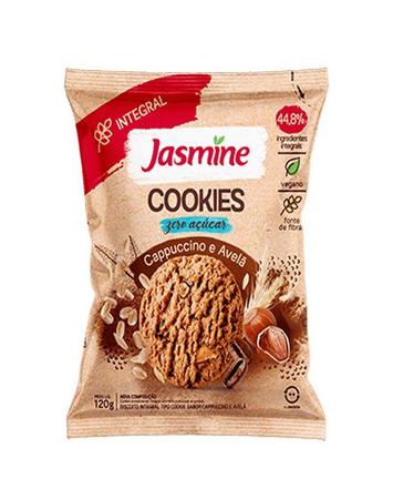 Imagem de Cookies Vegano, Zero Açúcar e Integrais Capuccino e Avelã Jasmine 120g