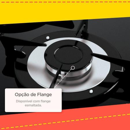 Imagem de Cooktop 2 Bocas á Gás V200 Vidro Fogatti Preto - 