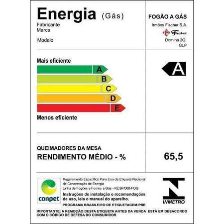 Imagem de Cooktop 2 bocas Fischer Dominó Acendimento Automático Bivolt 7726