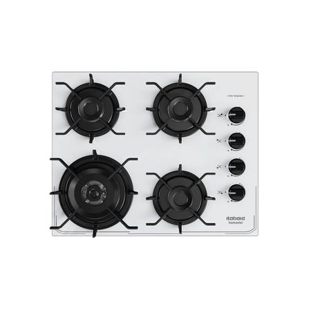 Imagem de Cooktop 4 Bocas Tripla Chama a Gás Itamaster Bivolt Itatiaia Branco