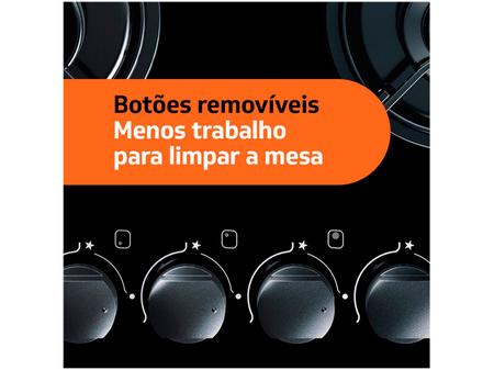 Imagem de Cooktop 5 Bocas a Gás GLP Brastemp Vidro