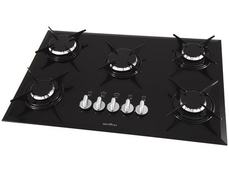 Imagem de Cooktop 5 Bocas Britânia a Gás GLP Preto