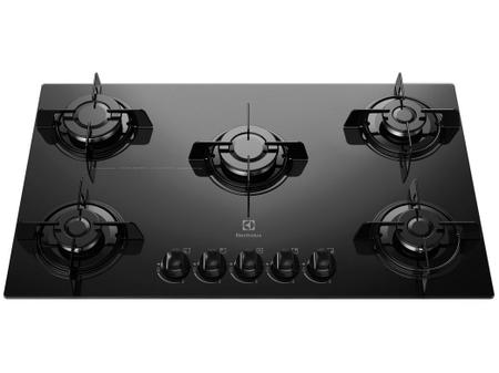 Imagem de Cooktop 5 Bocas Electrolux a Gás GLP Preto