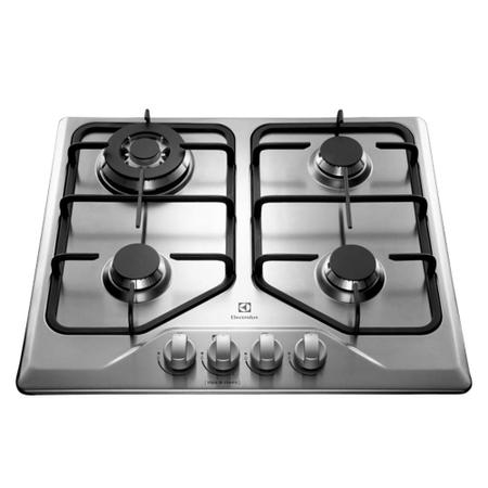 Imagem de Cooktop a Gás Electrolux 4 Queimadores GT60X Tripla Chama Inox Bivolt 23604DBI089