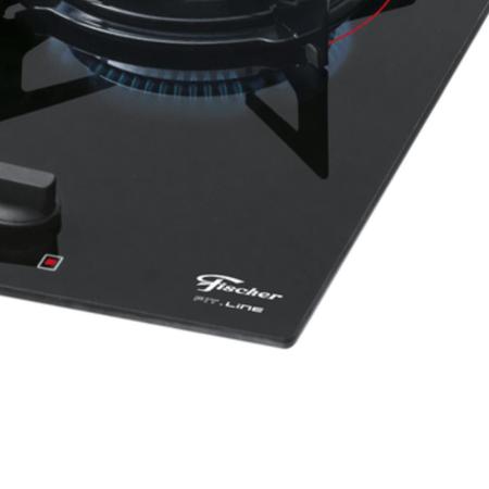 Imagem de Cooktop à Gás Fischer 1 Boca Fit Line Preto Bivolt