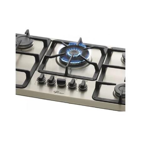 Imagem de Cooktop a Gás Fischer 5 Bocas TC Mesa Inox  Bivolt