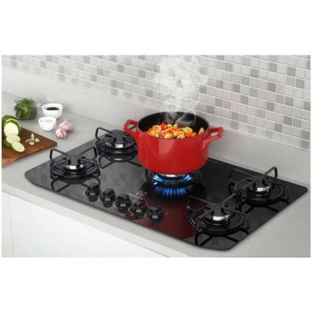 Imagem de Cooktop Electrolux 5 Bocas Preto GC70V Bivolt