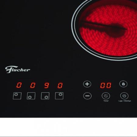 Imagem de Cooktop Elétrico 4 Bocas Fischer Mesa Vitrocerâmica Touch