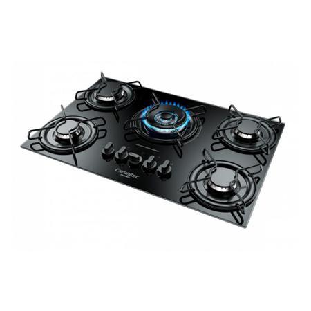 Imagem de Cooktop Gourmet Esmaltec 5085 Tripla Chama 5 Bocas Bivolt