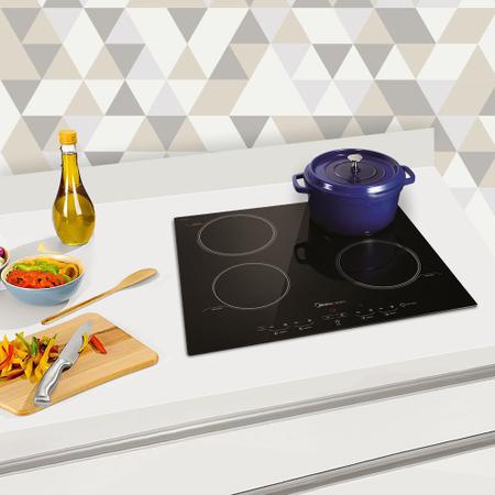 Imagem de Cooktop Indução 4 Bocas Midea Desea Acendimento Super Automático 220V