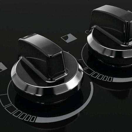 Imagem de Cooktop Itatiaia 4 Bocas Vidro Preto Chama Rápida Bivolt