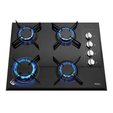 Imagem de Cooktop Philco 4 Bocas Cook Chef 4 à Gás Preto - Bivolt