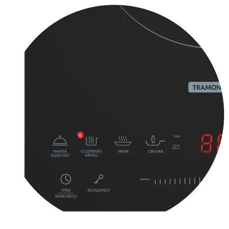 Imagem de Cooktop Tramontina Eletrico Ou Inducao Slim Touch 127v Ei30