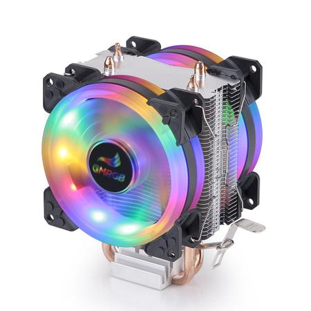 Imagem de Cooler Cpu Led PC GAMER Ryzen Intel 775 1200 1150 1151 1155 Am3+ Am4 Gabinete Computador CPU Fan