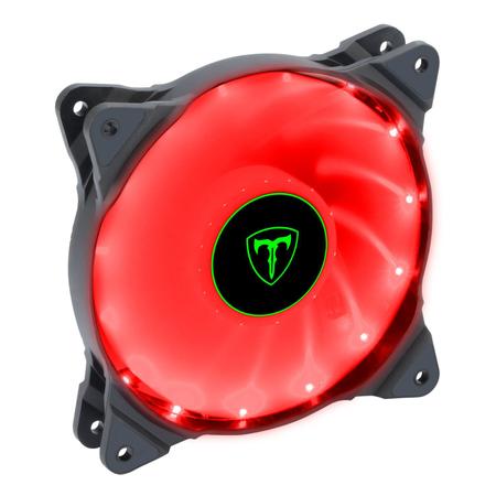 Imagem de Cooler Fan Led Vermelho 120x120x25 12cm T-dagger T-tgf300r