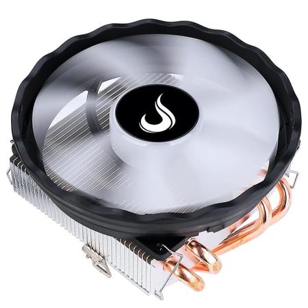 Imagem de Cooler para Processador Gamer Rise Mode X5, Intel e AMD, 120mm, Preto e Branco - RM-ACX-05-BW
