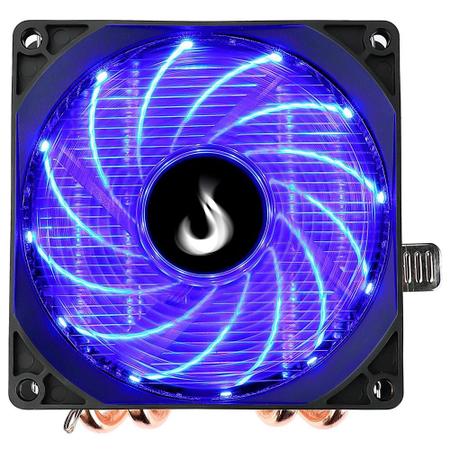 Imagem de Cooler para Processador Gamer Rise Mode X5, LED Azul, Intel e AMD, 120mm, Preto - RM-ACX-05-BB