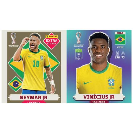 Kit 2 Figurinhas Neymar Legend Copa 2022 Simil