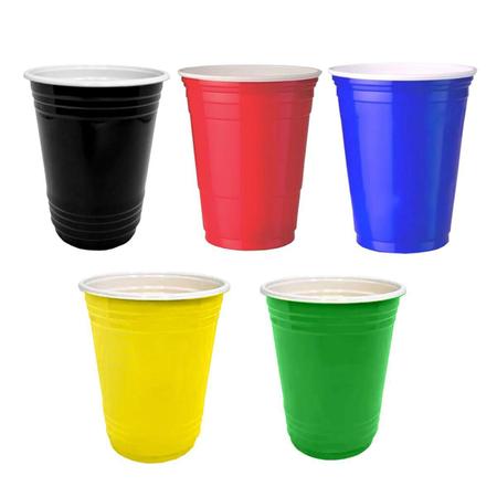 Imagem de Copo Americano 400Ml Biodegradável C/50 Beer Pong Festa