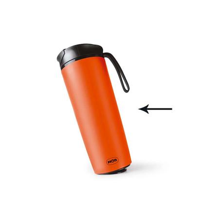 Copo Antiqueda 450ml Coffee To Go - Laranja - MOR Imagem de Copo Antiqueda 450ml Coffee To Go - Laranja