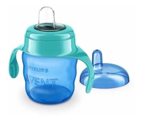 Imagem de Copo Classic Spout Cup Com Bico De Silicone 200ml Azul- Avent